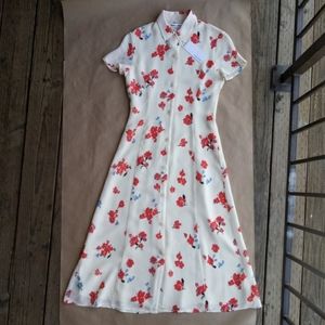 NWT Reformation Sheila Floral Button Dress sz 0